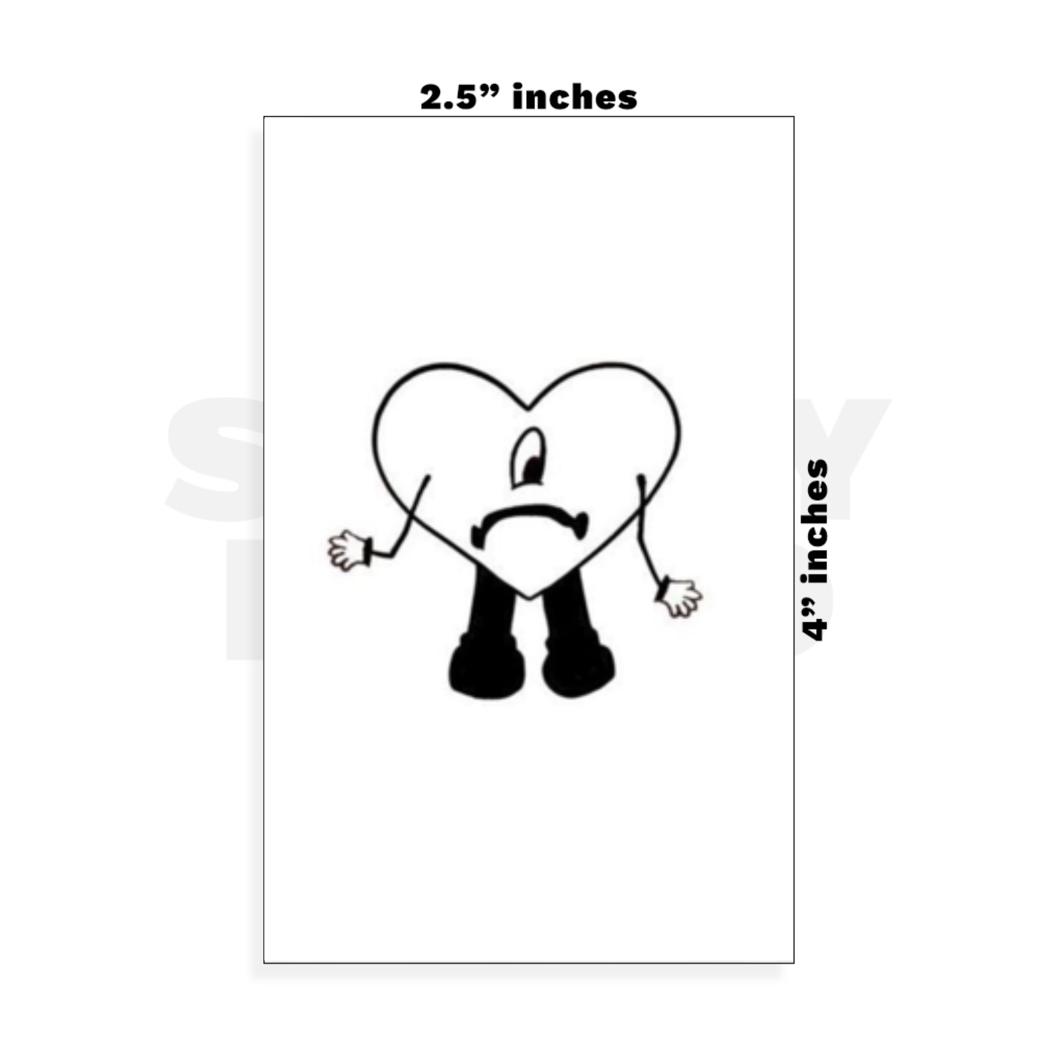 Custom Small - 2.5in x 4in