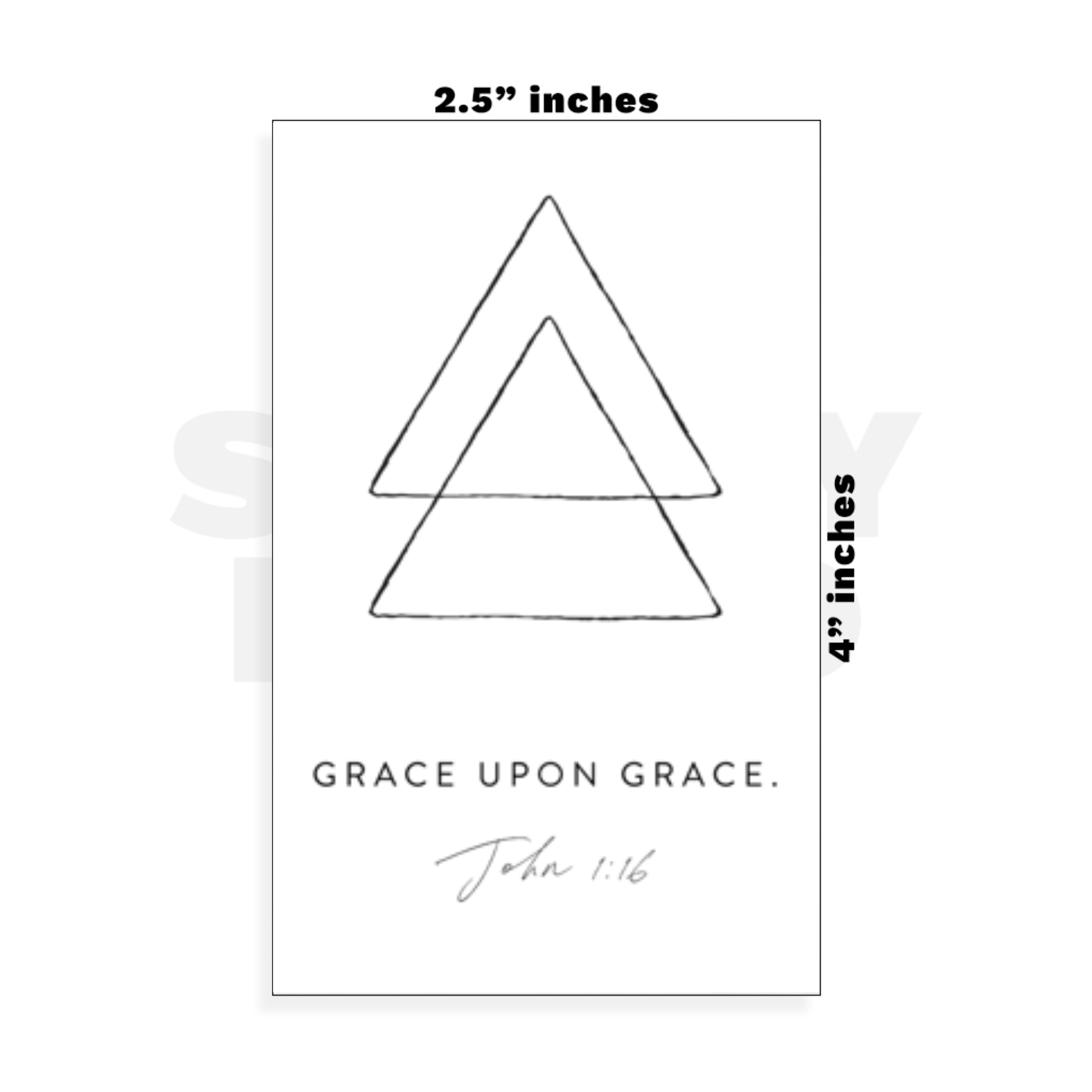 Custom Small - 2.5in x 4in