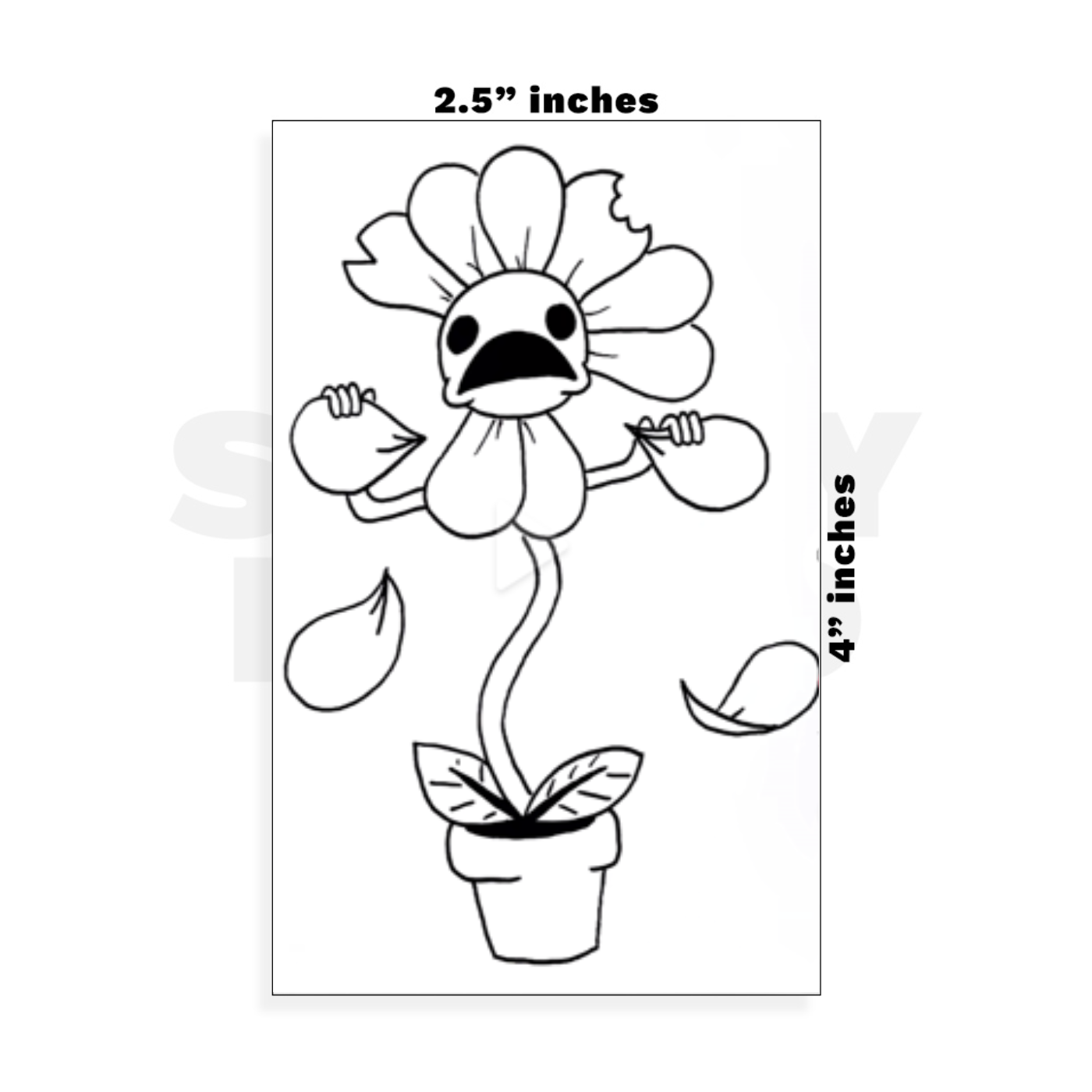 Custom Small - 2.5in x 4in