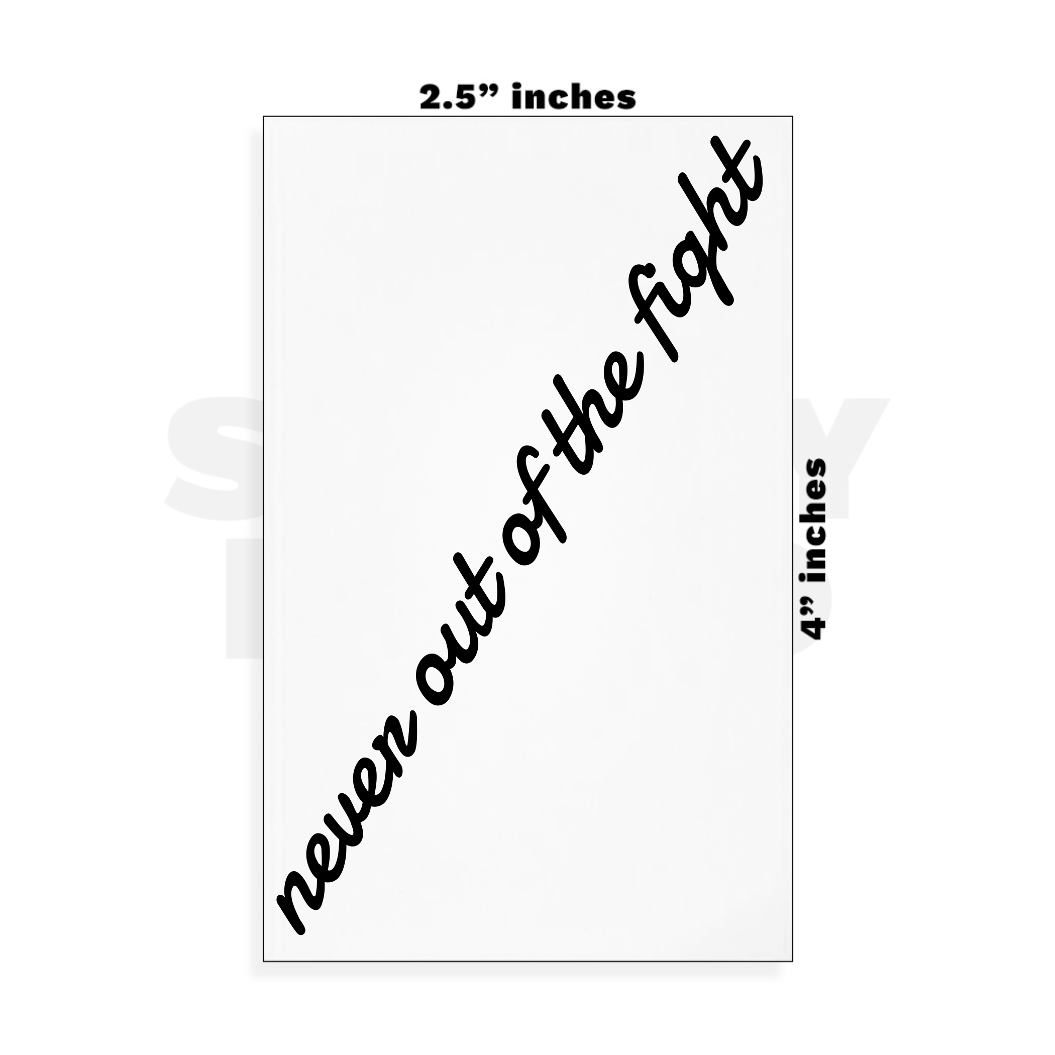 Custom Small - 2.5in x 4in