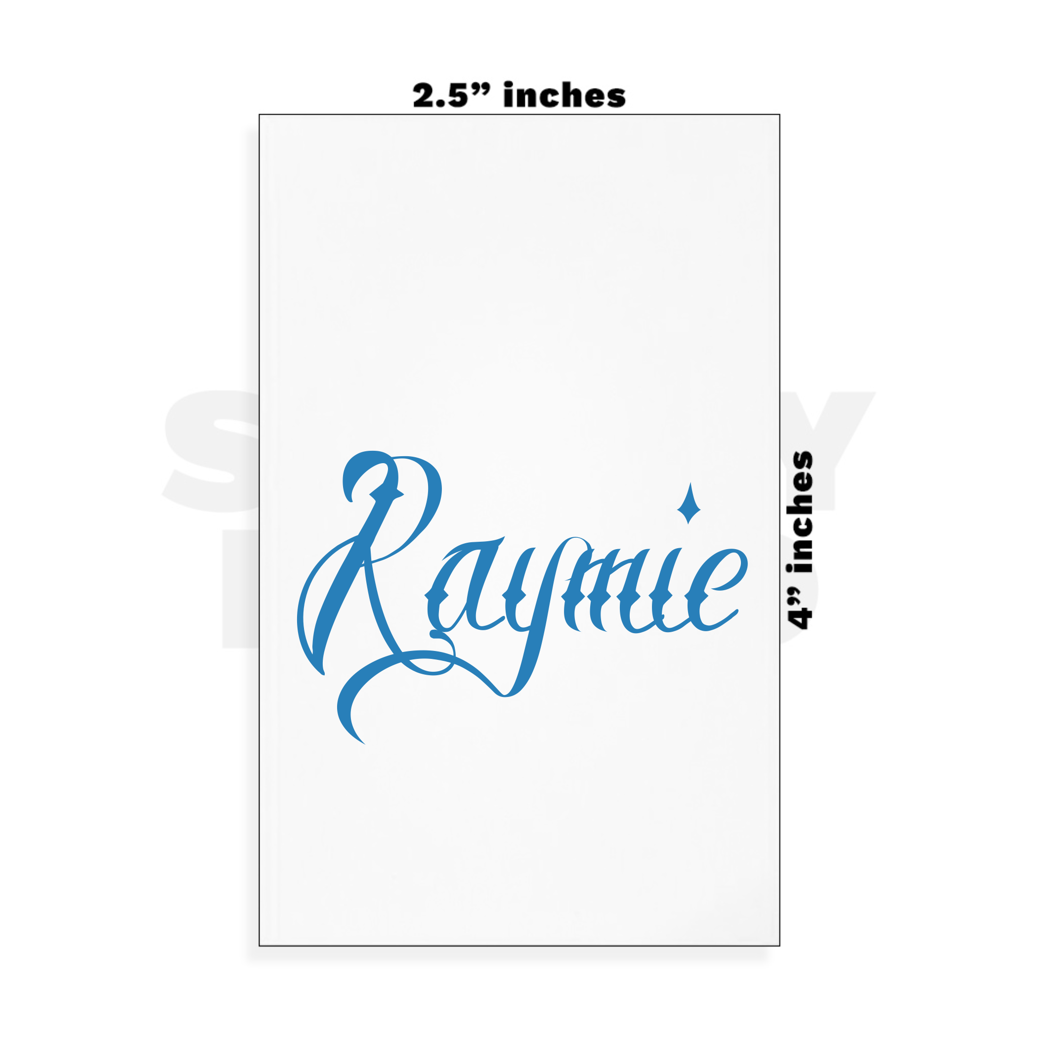 Custom Small - 2.5in x 4in