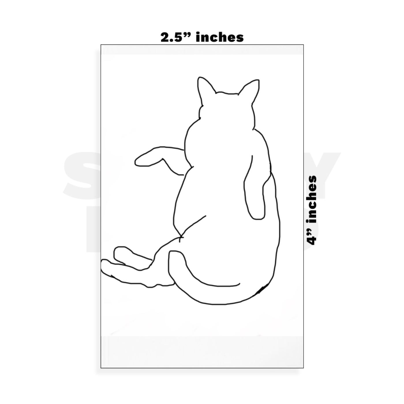 Custom Small - 2.5in x 4in