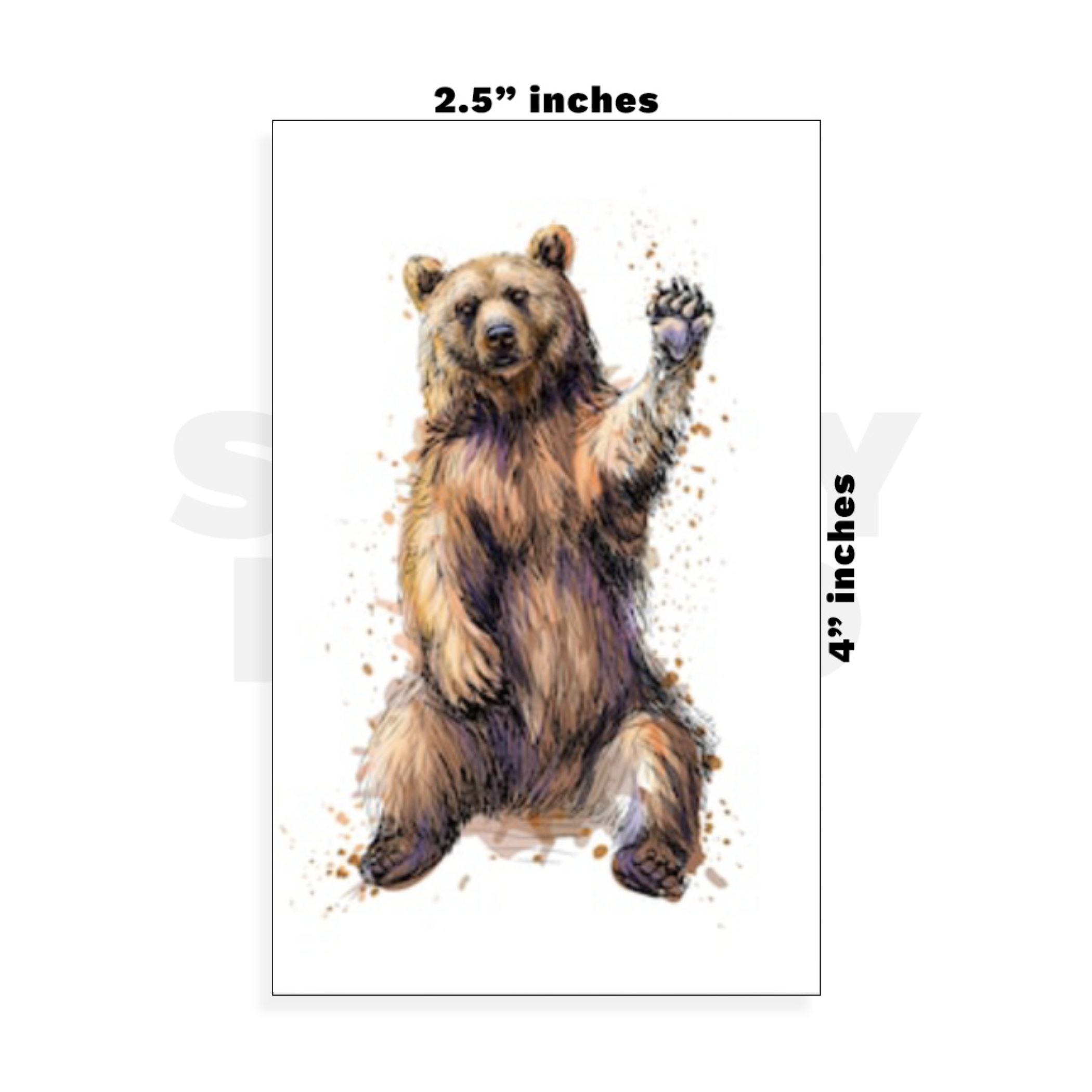 Custom Small - 2.5in x 4in