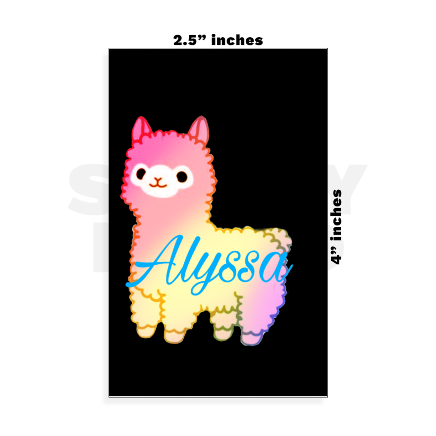 Custom Small - 2.5in x 4in