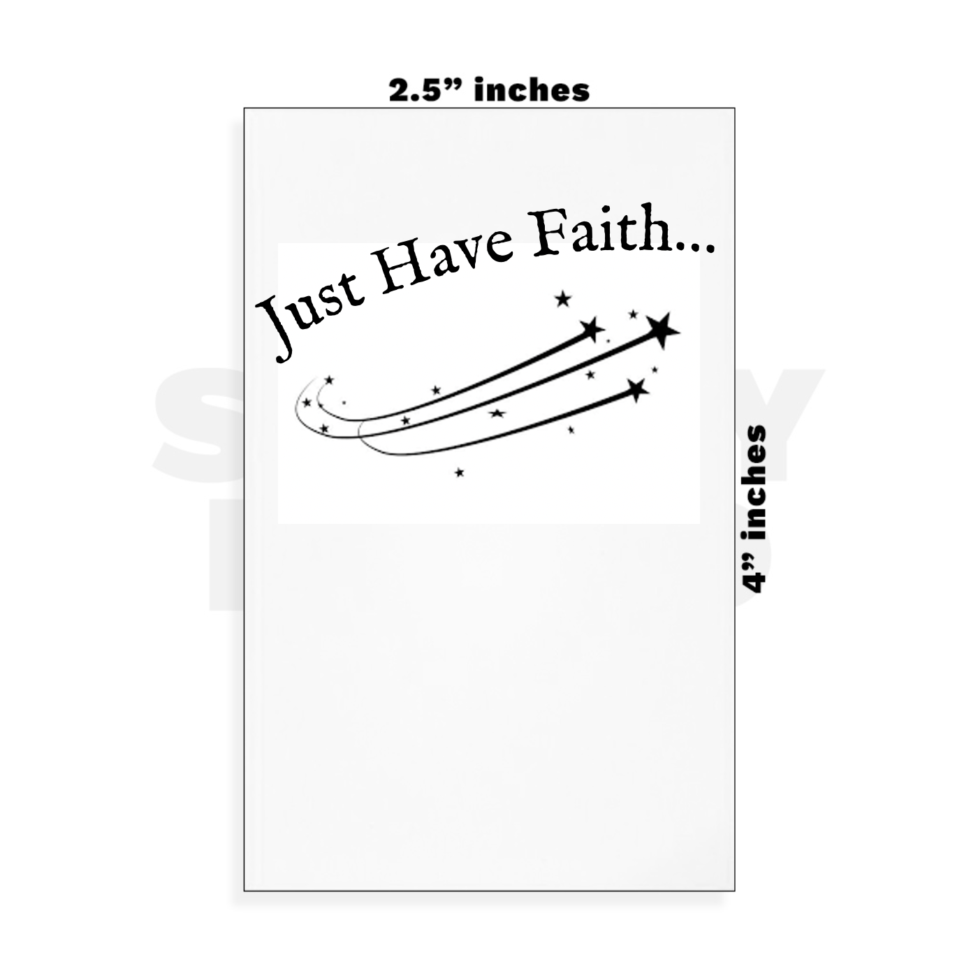 Custom Small - 2.5in x 4in