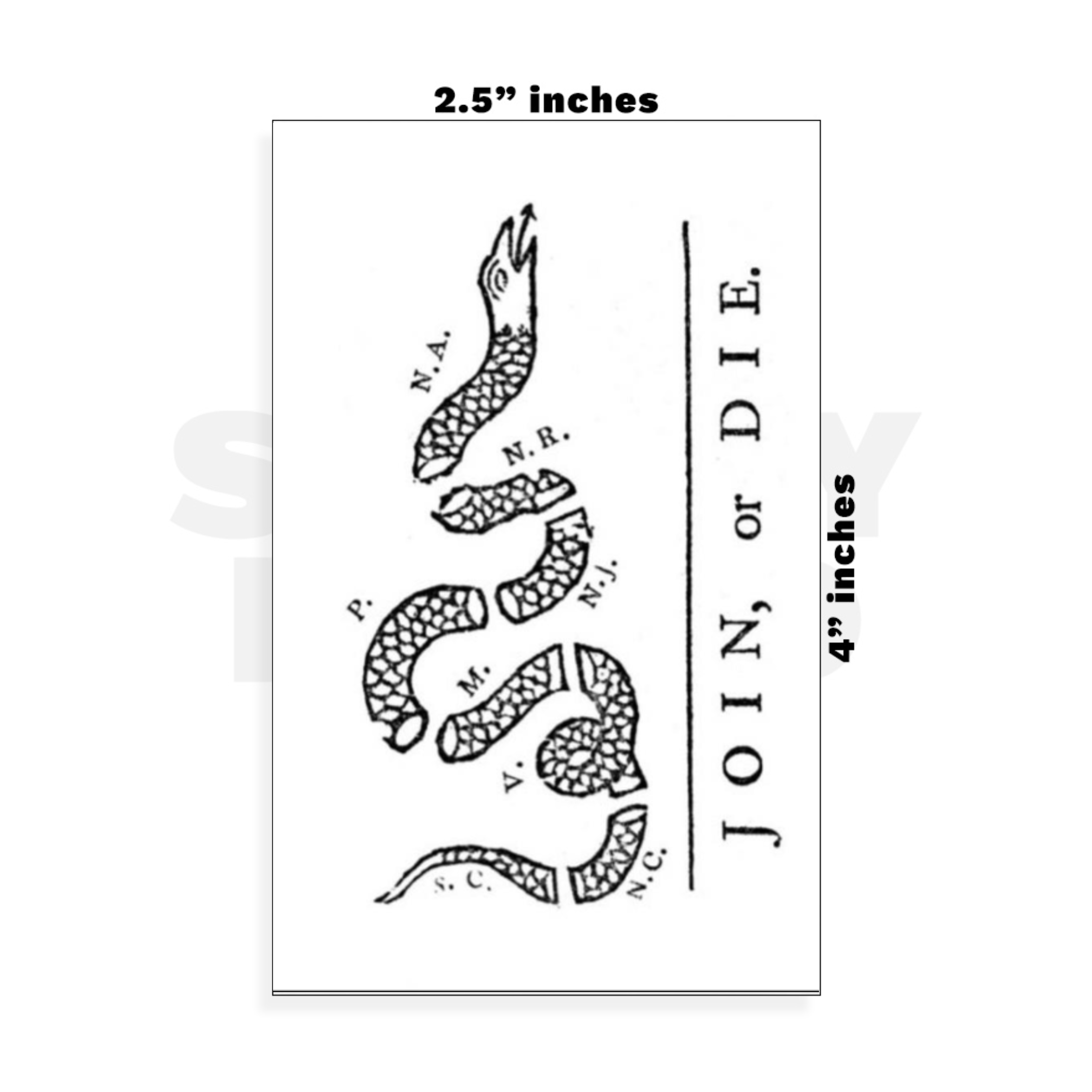 Custom Small - 2.5in x 4in