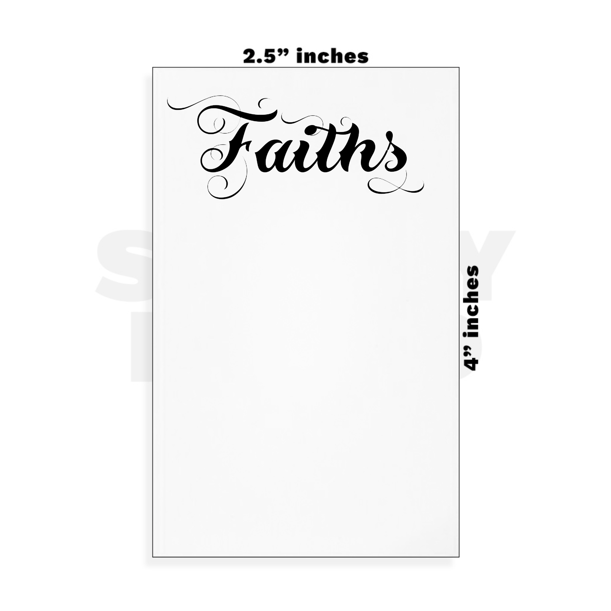 Custom Small - 2.5in x 4in