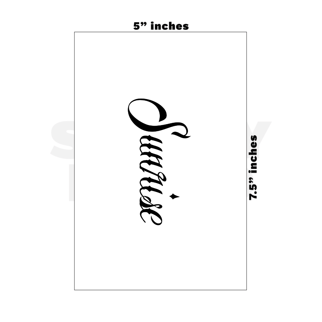 Custom Medium - 5in x 7.5in