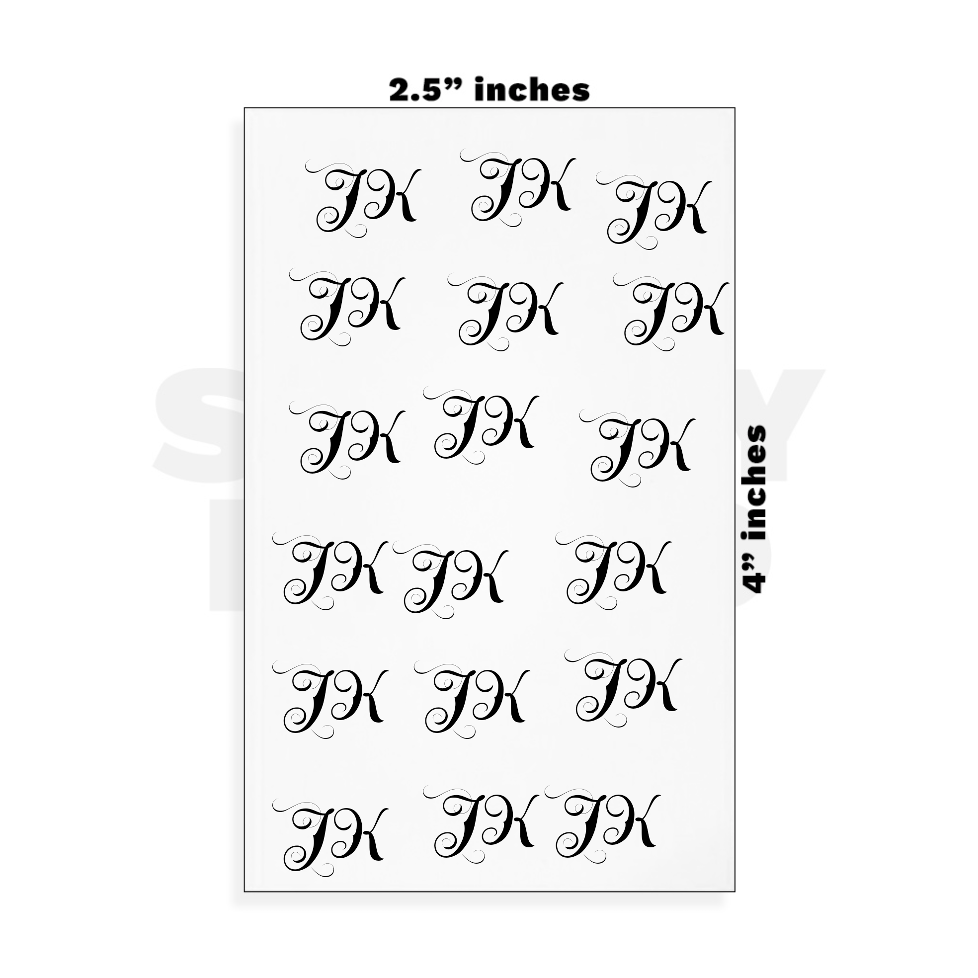 Custom Small - 2.5in x 4in