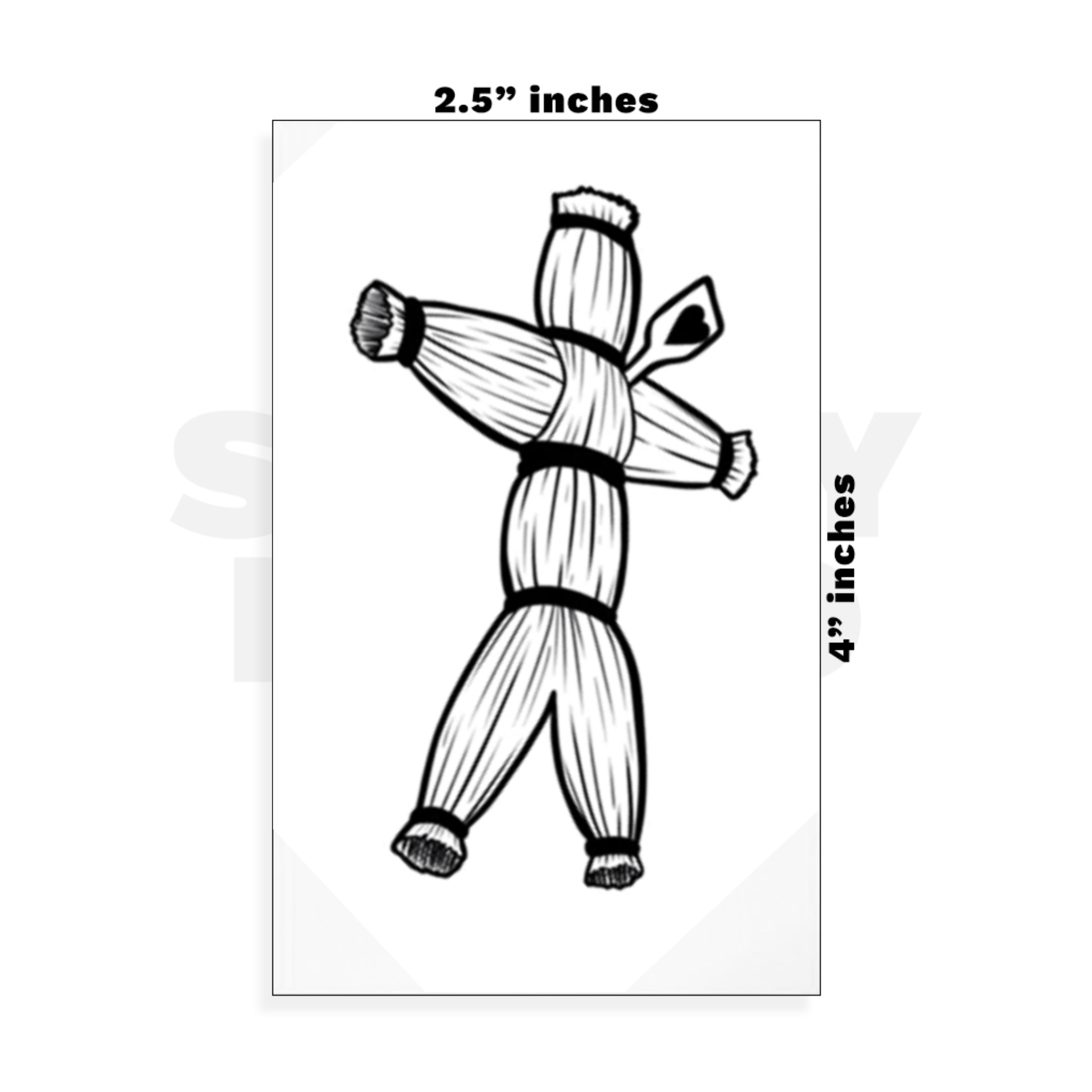 Custom Small - 2.5in x 4in