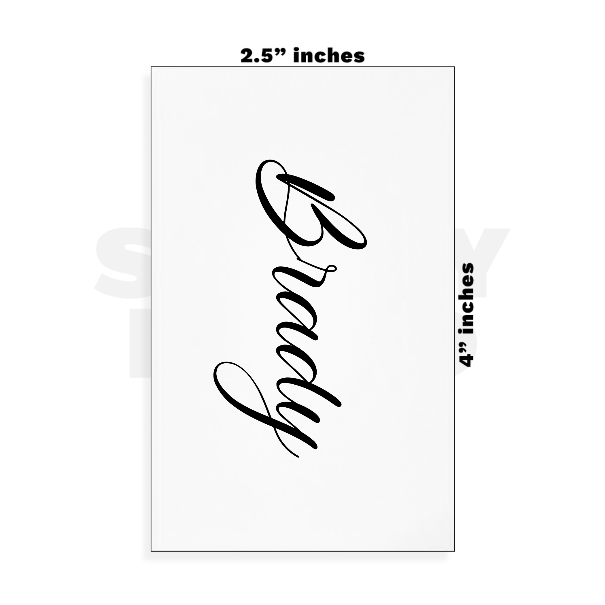 Custom Small - 2.5in x 4in