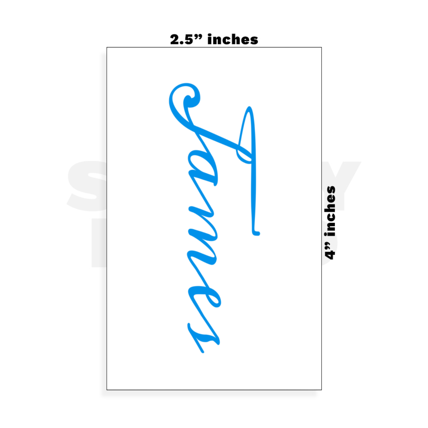 Custom Small - 2.5in x 4in