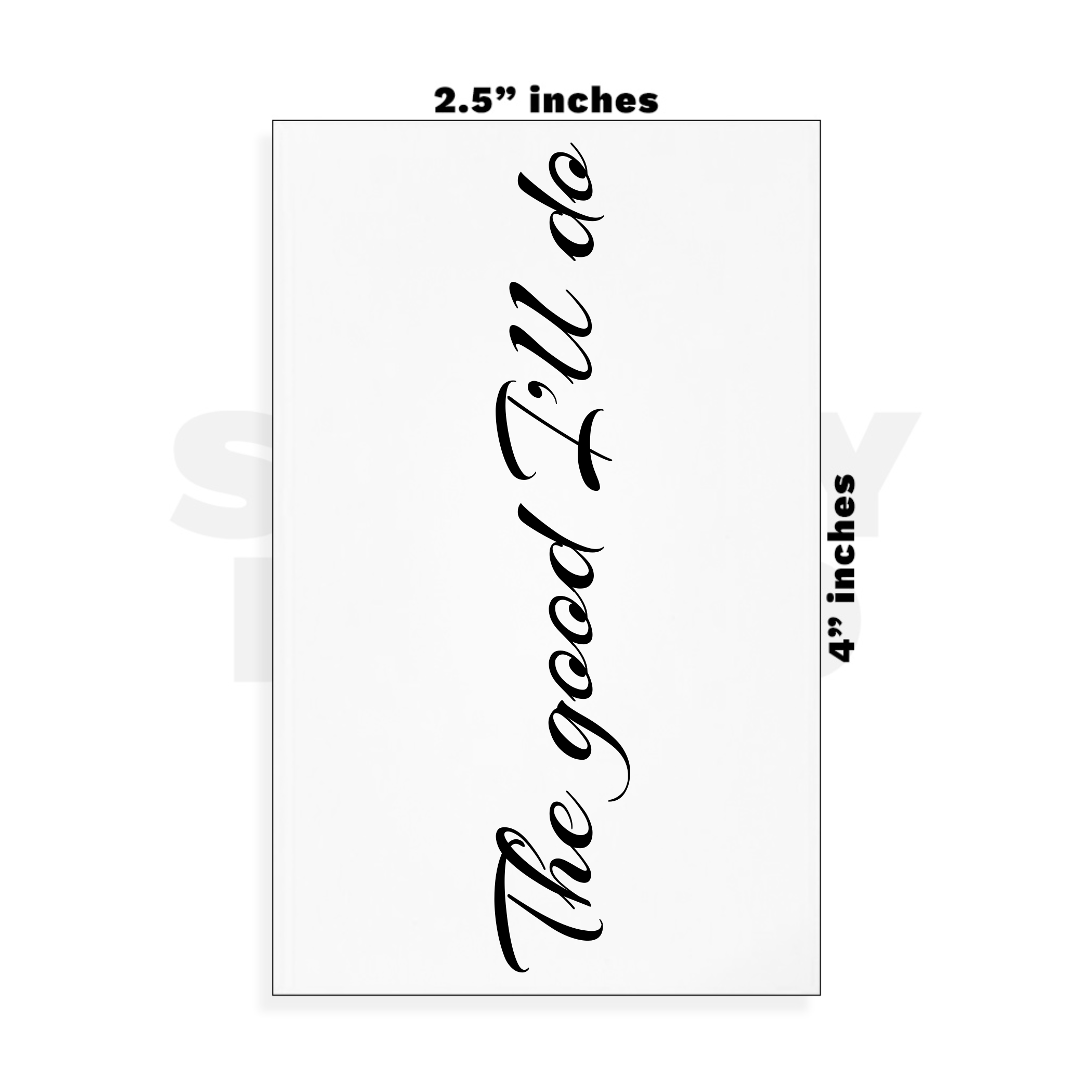 Custom Small - 2.5in x 4in