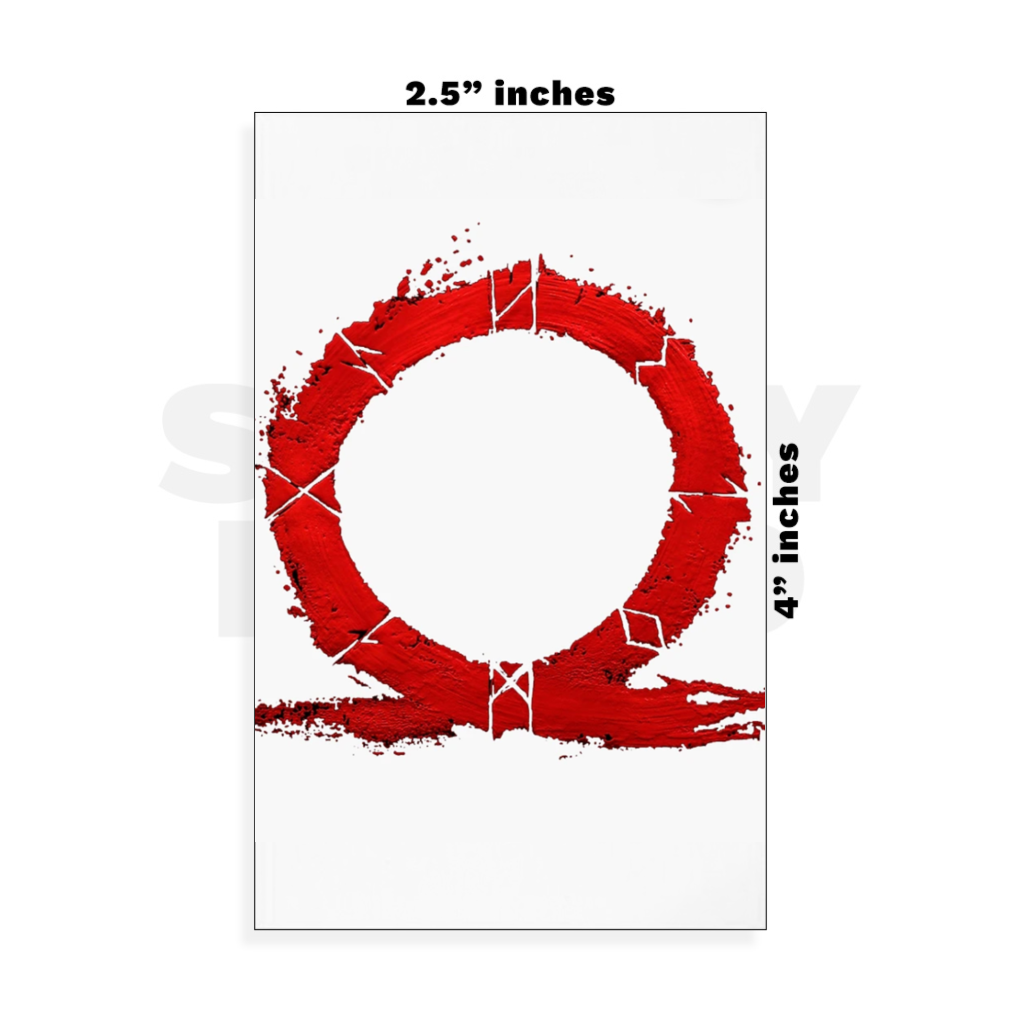 Custom Small - 2.5in x 4in