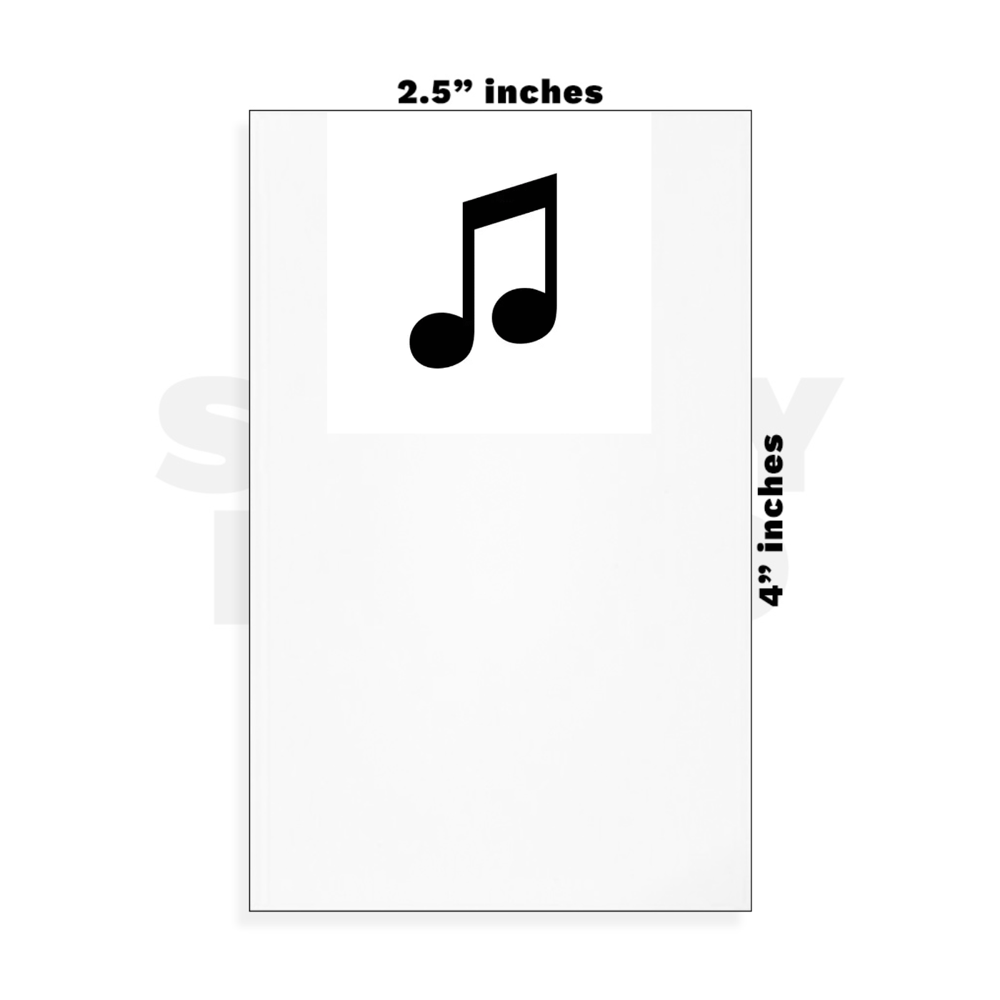 Custom Small - 2.5in x 4in