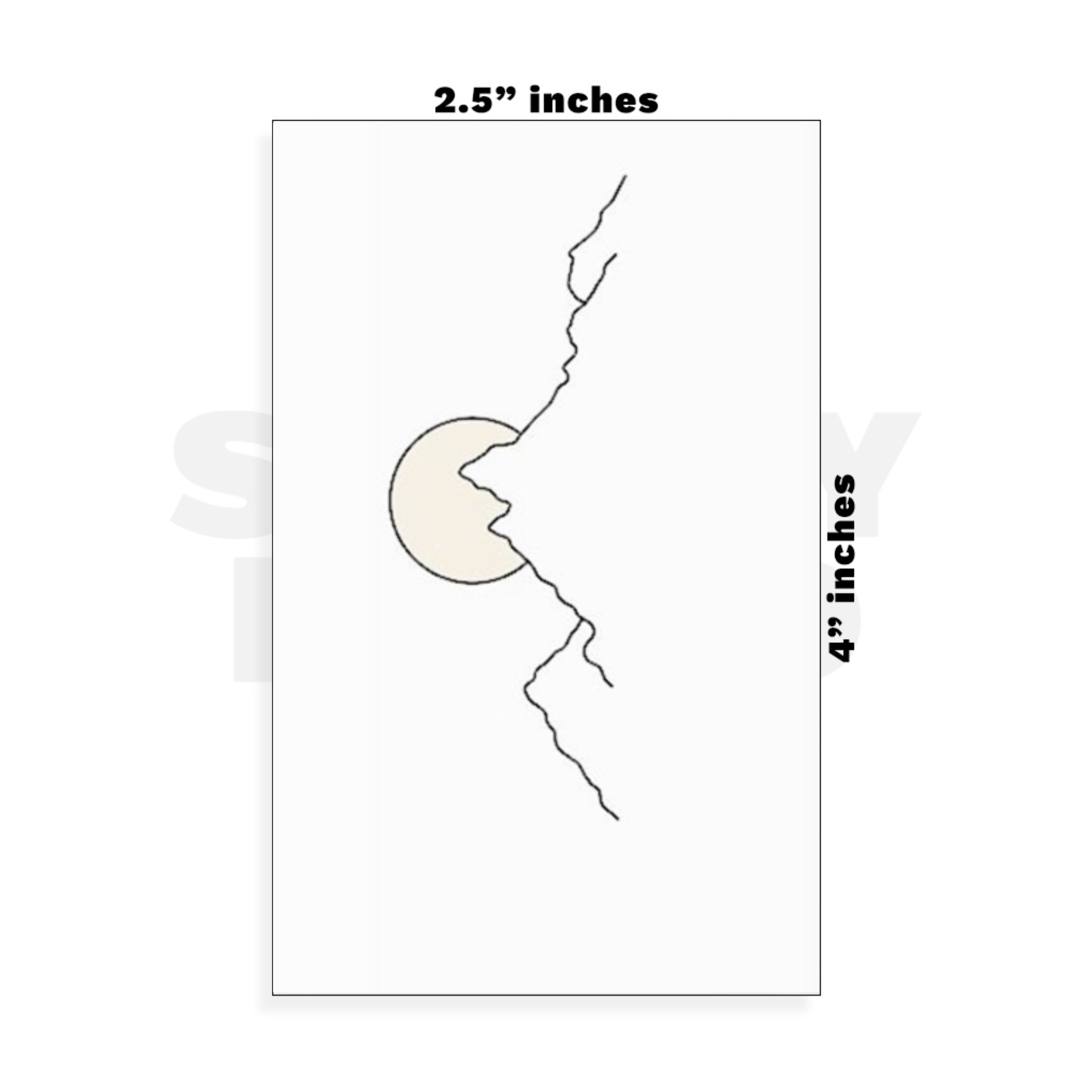 Custom Small - 2.5in x 4in