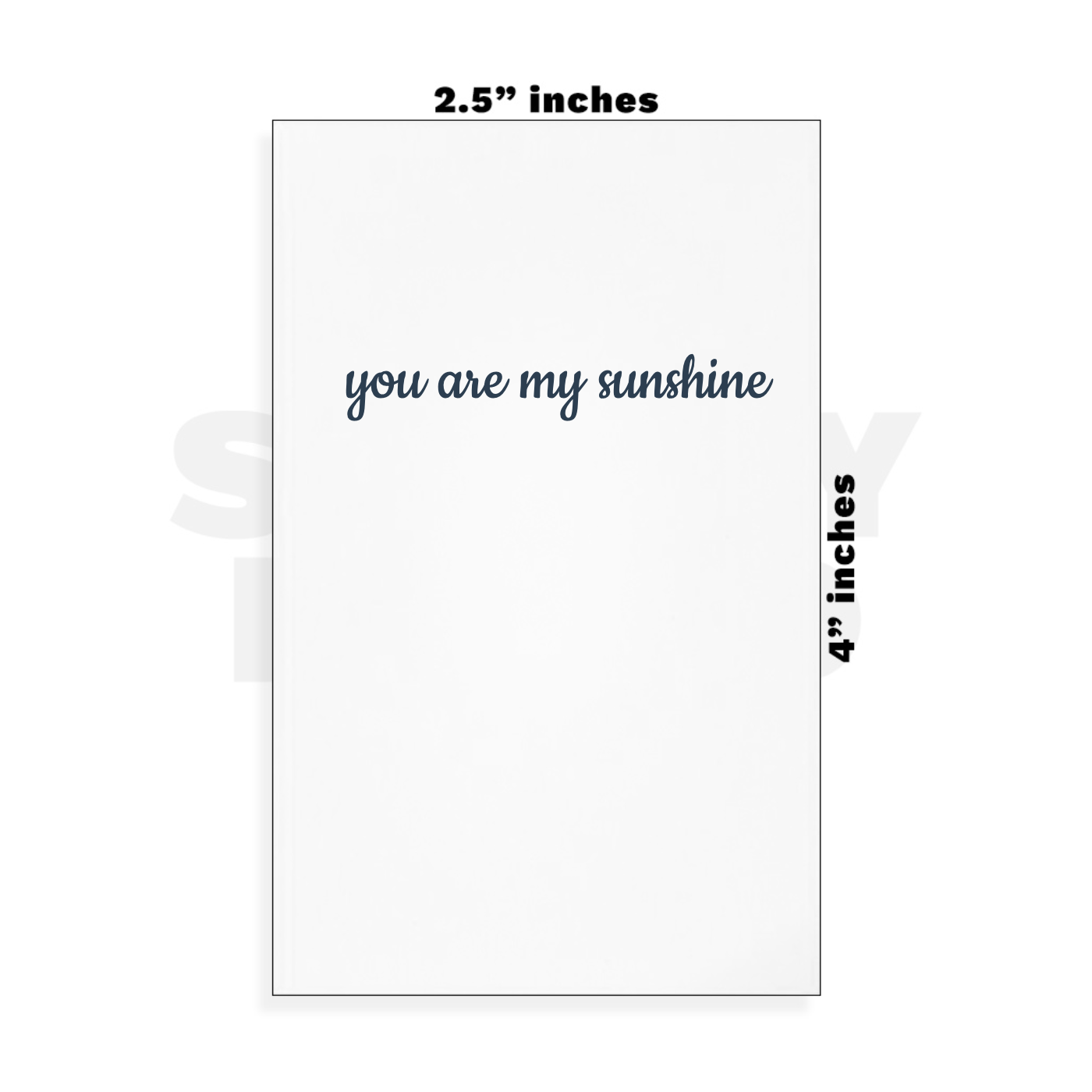 Custom Small - 2.5in x 4in