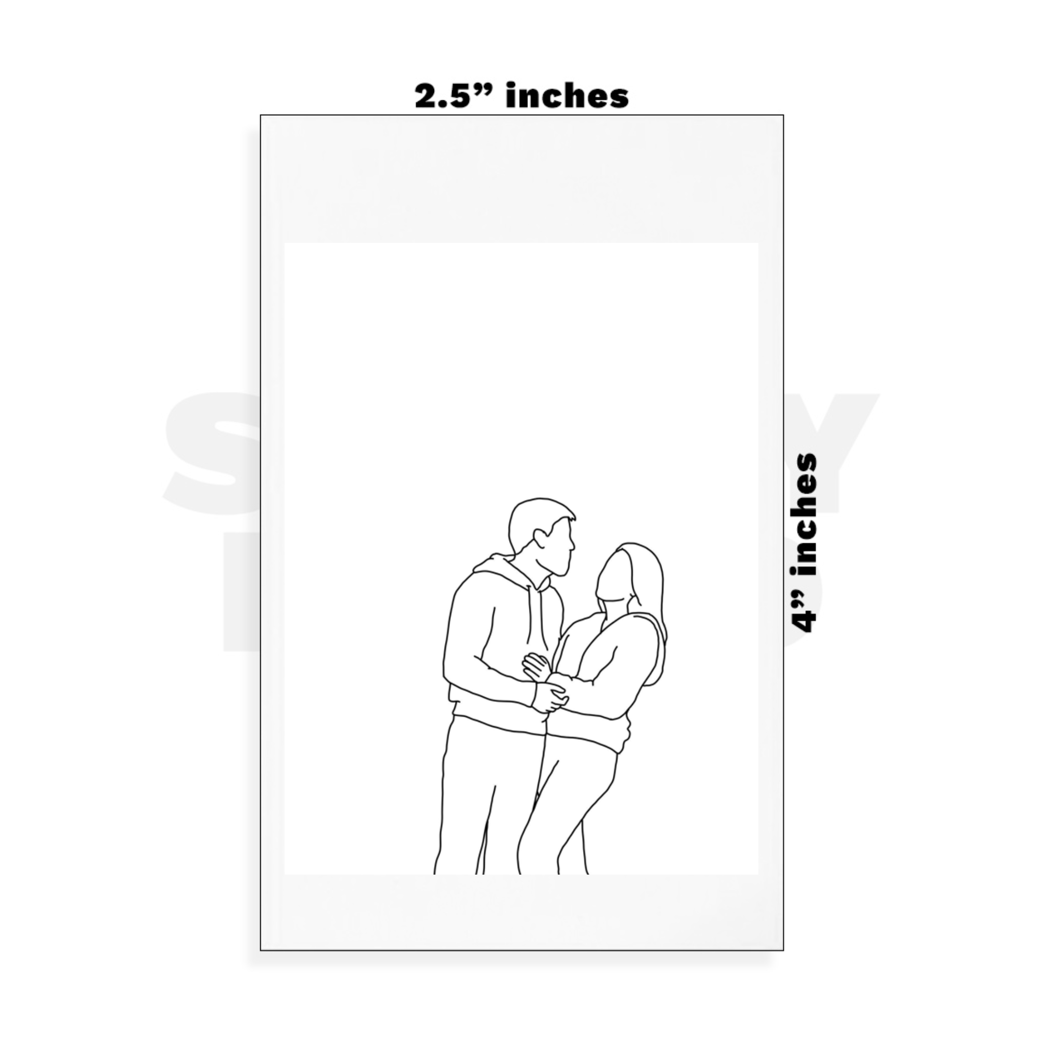 Custom Small - 2.5in x 4in