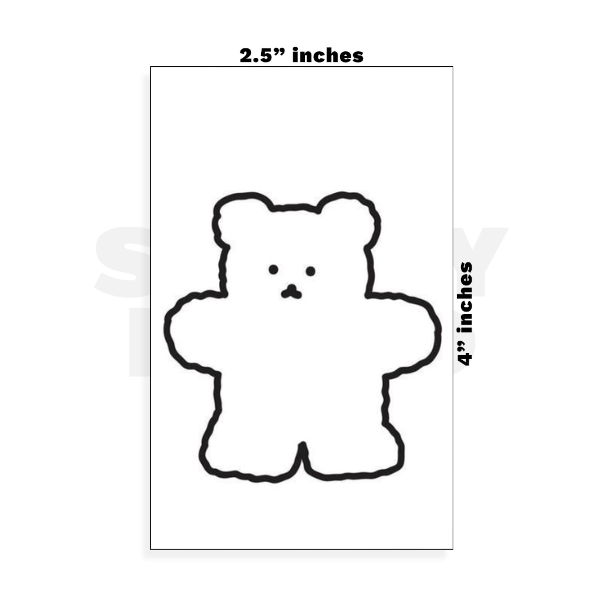 Custom Small - 2.5in x 4in