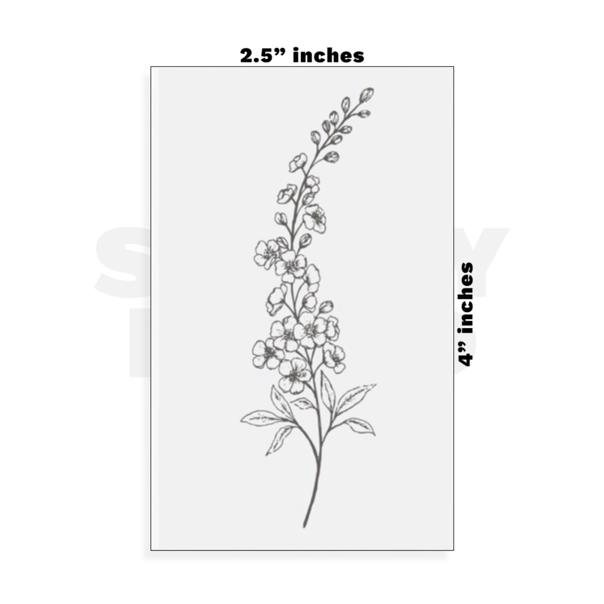 Custom Small - 2.5in x 4in