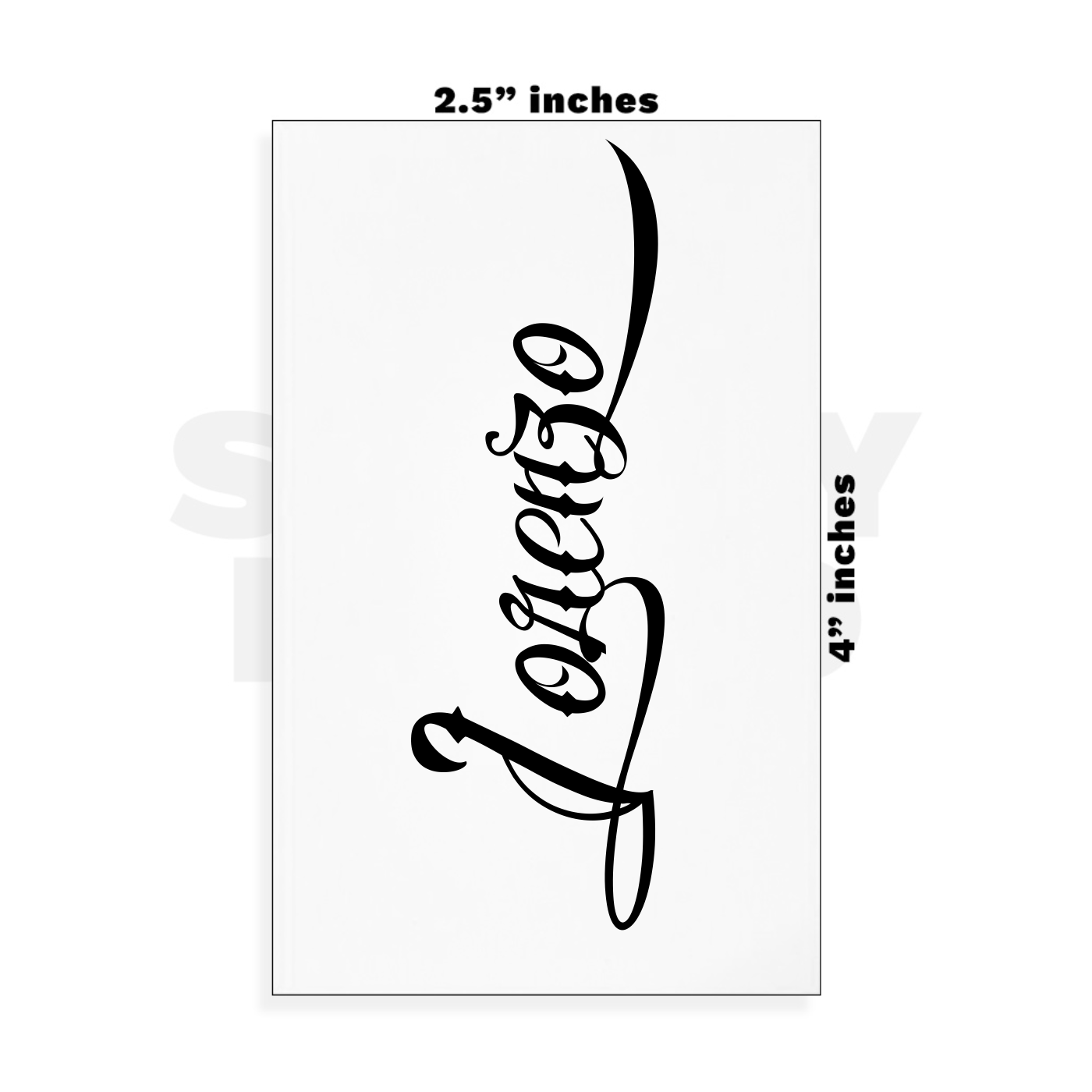 Custom Small - 2.5in x 4in