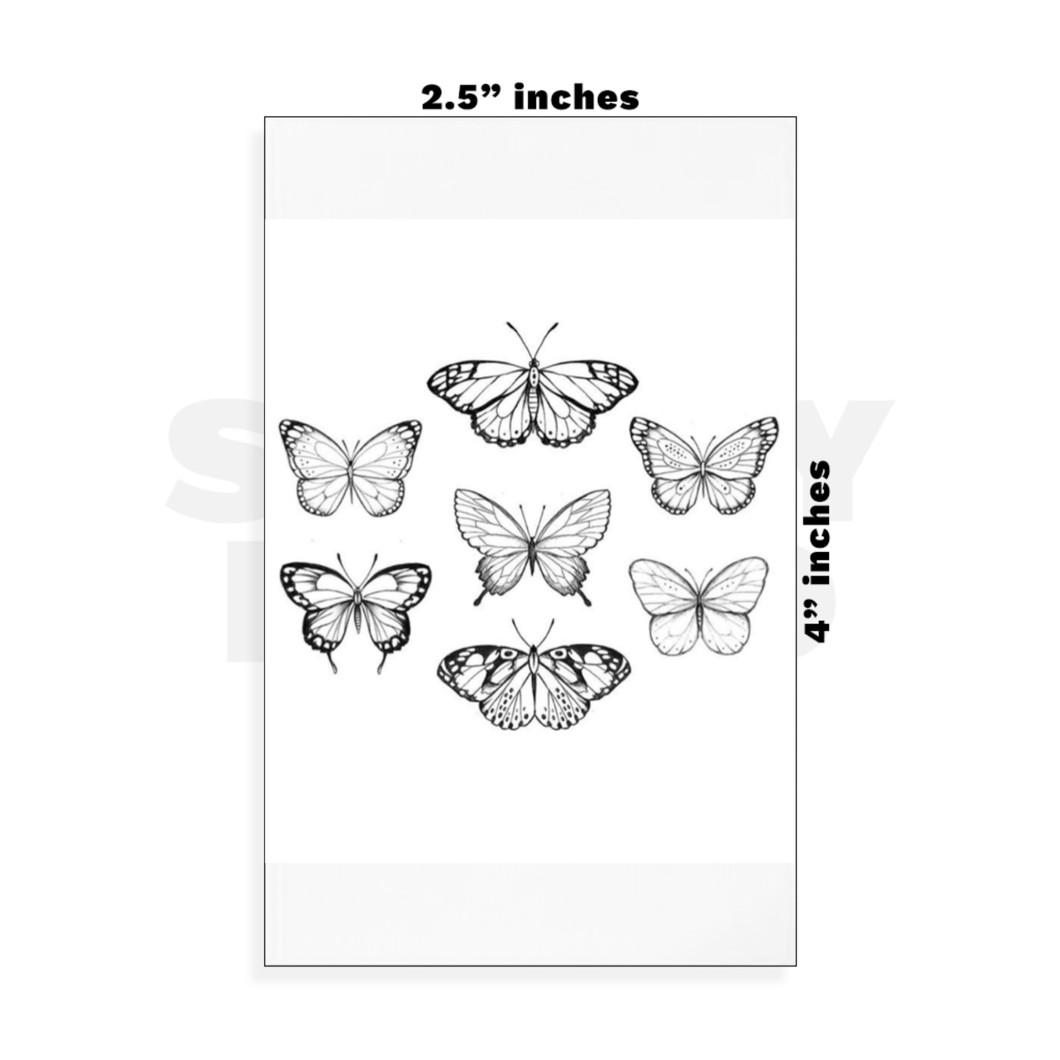Custom Small - 2.5in x 4in