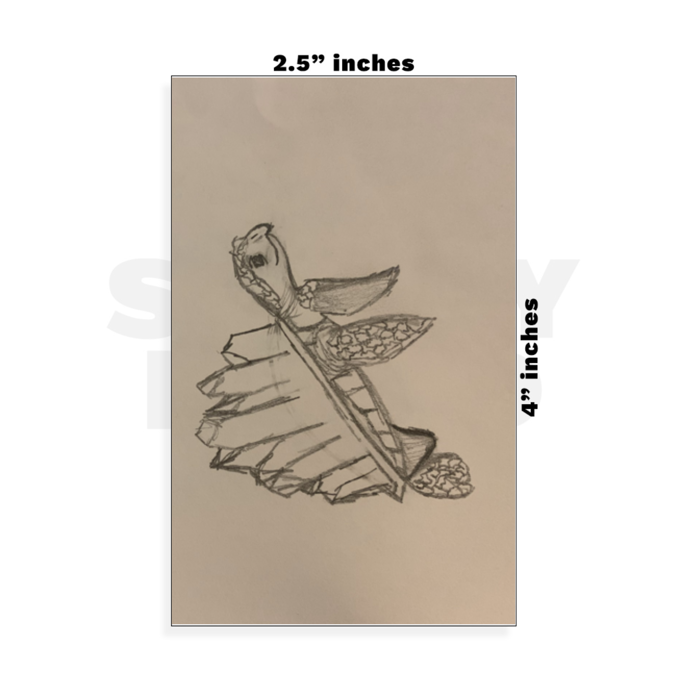 Custom Small - 2.5in x 4in