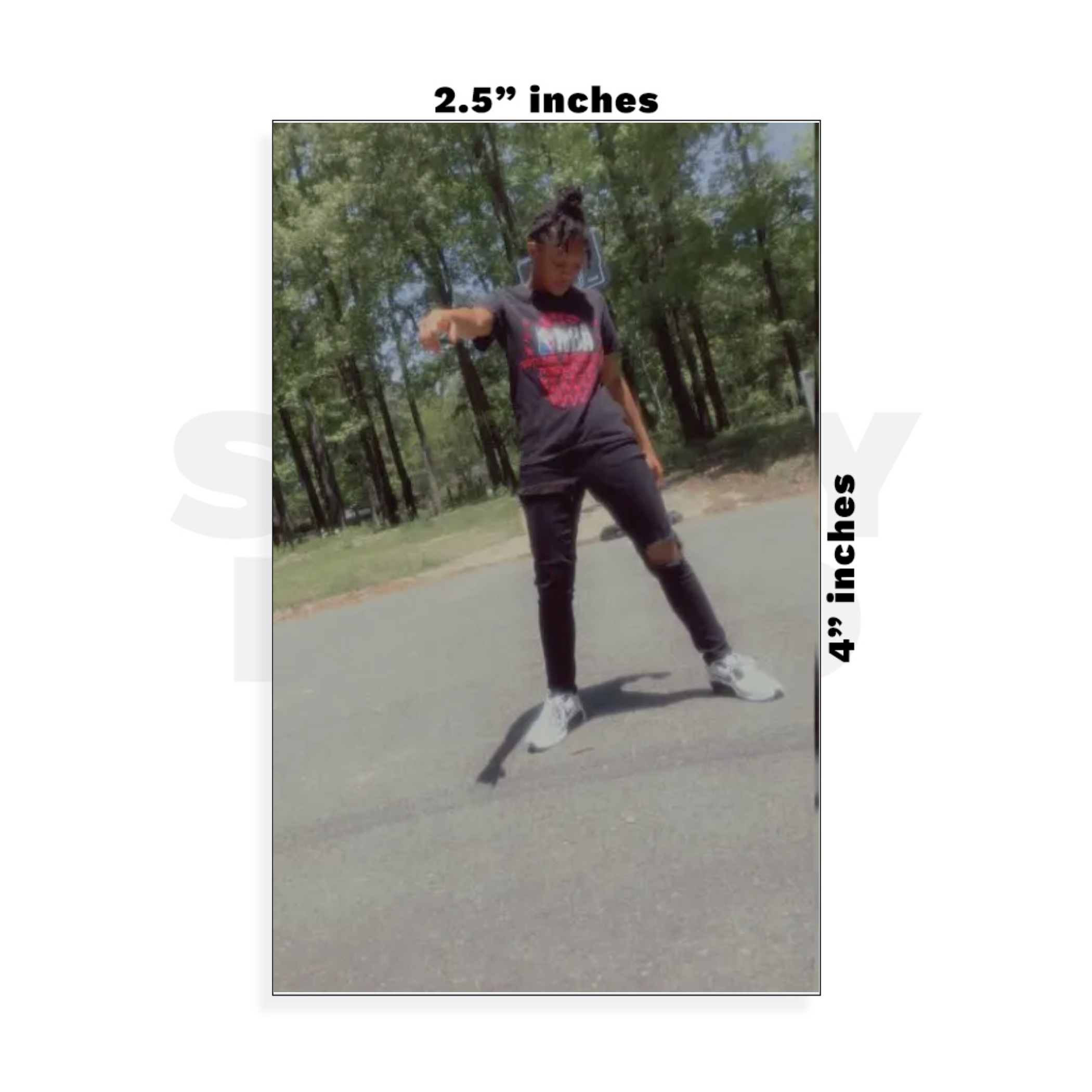 Custom Small - 2.5in x 4in