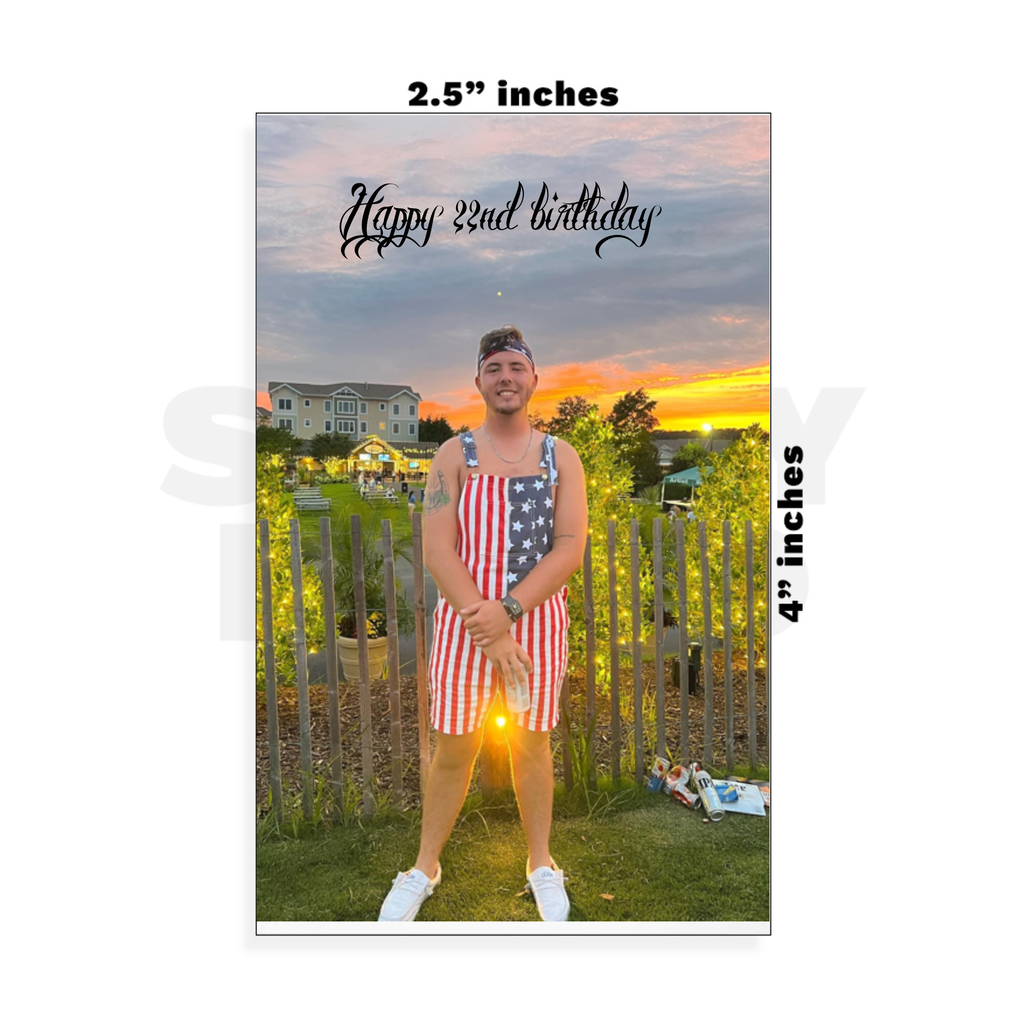 Custom Small - 2.5in x 4in