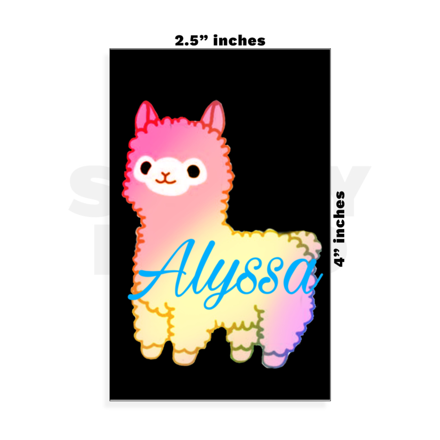 Custom Small - 2.5in x 4in