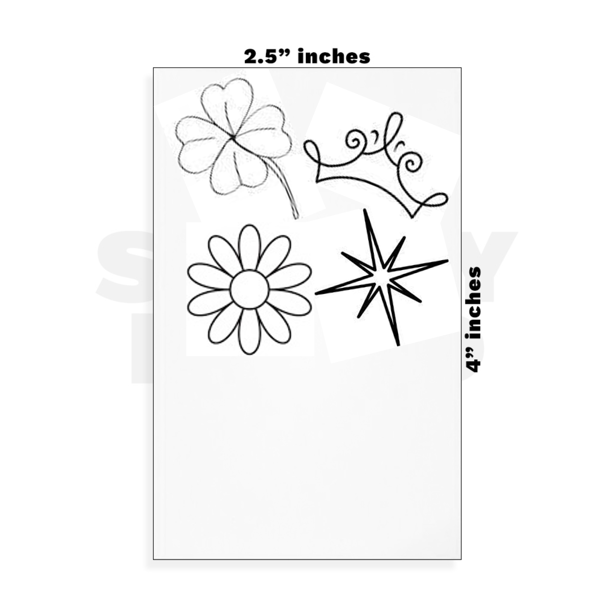 Custom Small - 2.5in x 4in