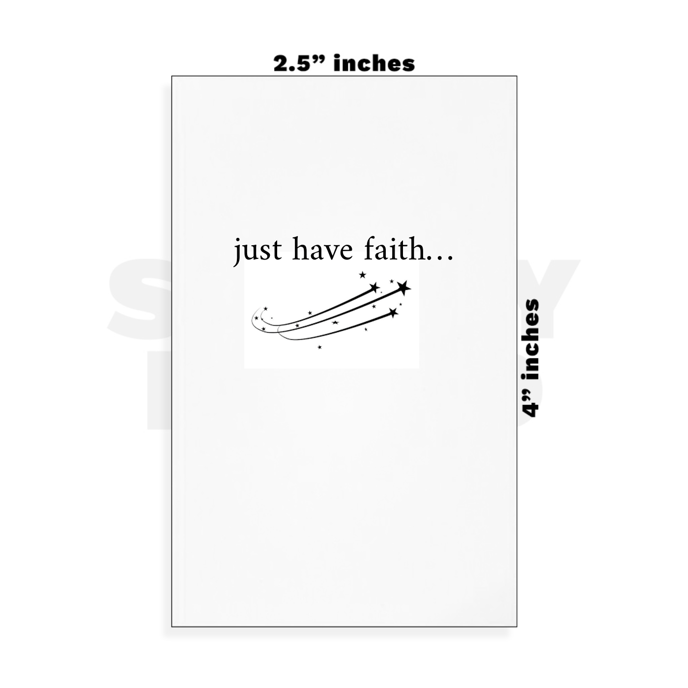 Custom Small - 2.5in x 4in