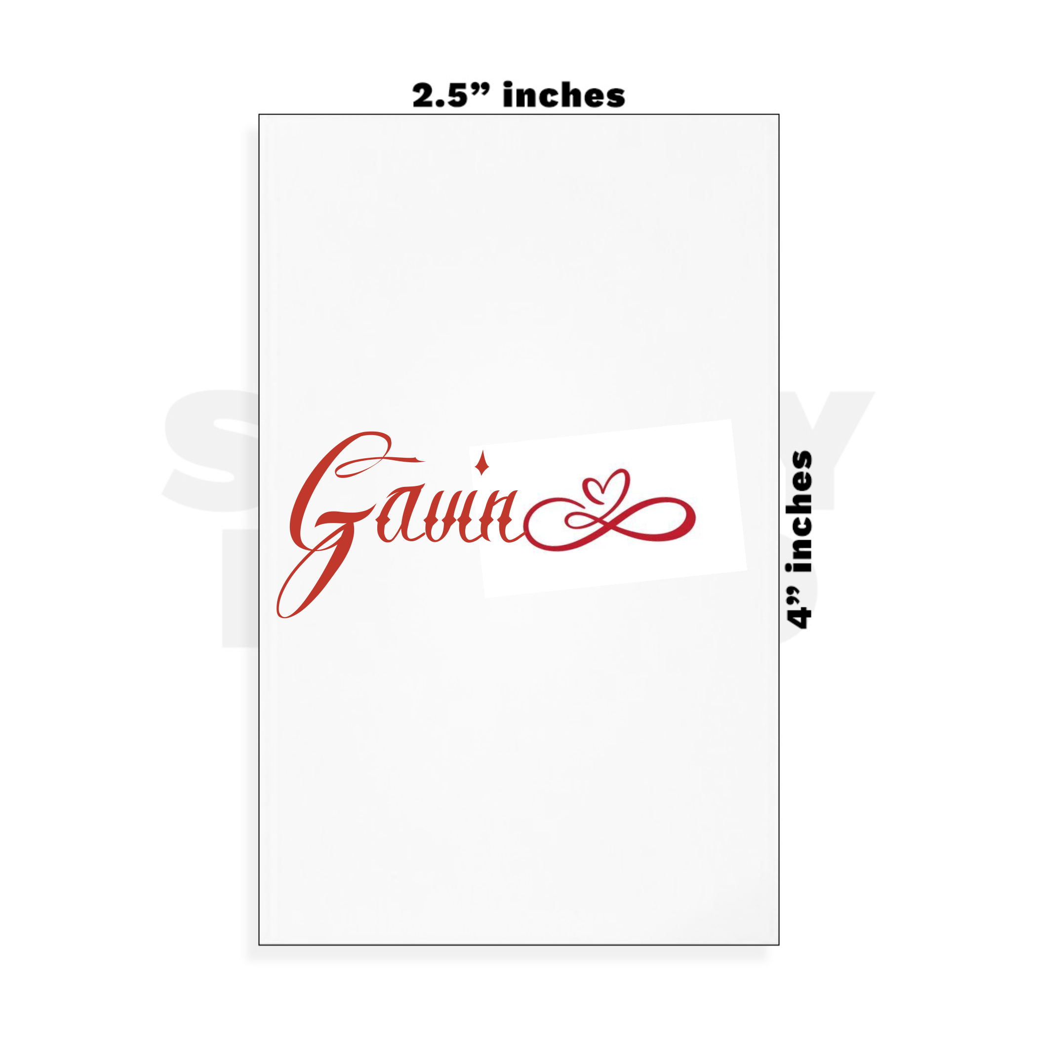 Custom Small - 2.5in x 4in