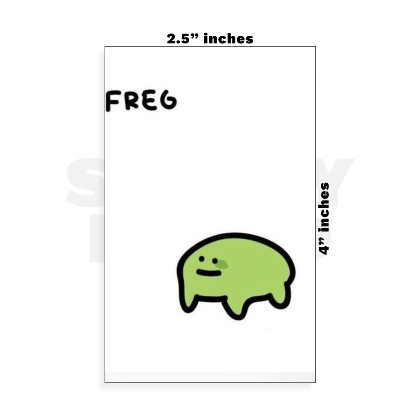 Custom Small - 2.5in x 4in