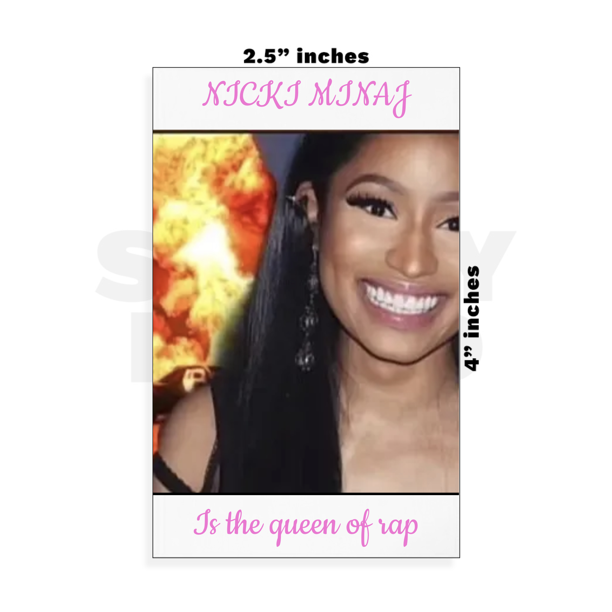 Custom Small - 2.5in x 4in