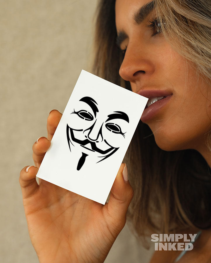 Anonymous Mask Tattoo