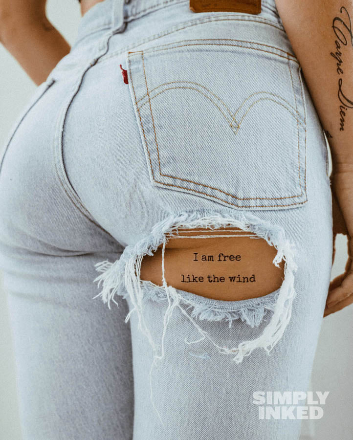 Free like the wind tattoo