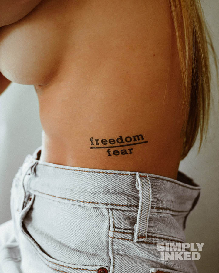 Freedom over Fear Tattoo