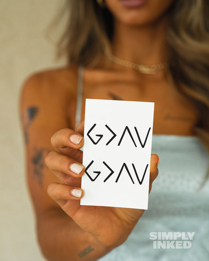 God is greater Tattoo