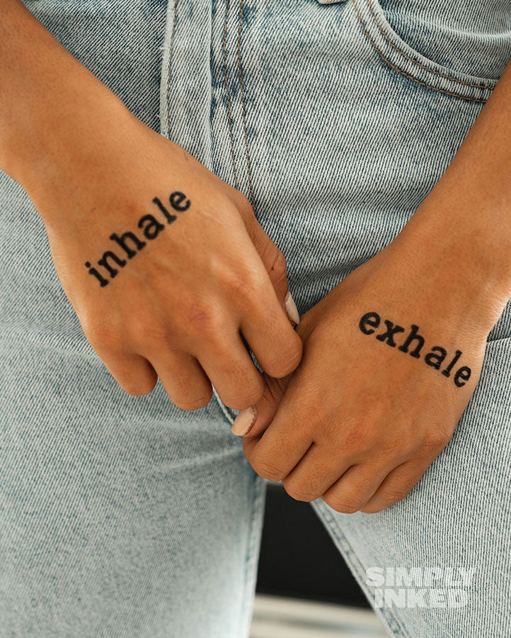 Inhale Exhale Tattoo