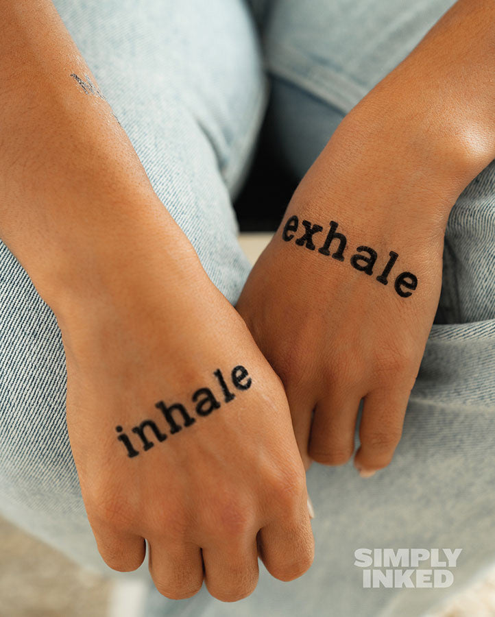 Inhale Exhale Tattoo