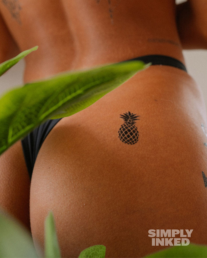 Pineapple Tattoo - Semi Permanent