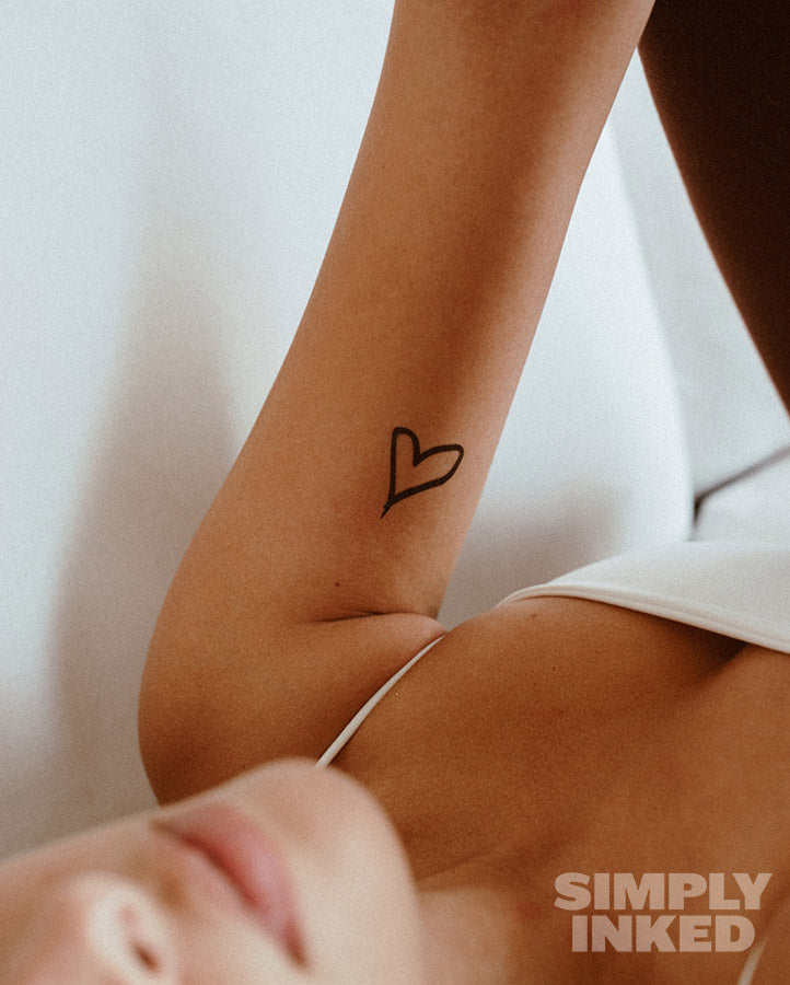 NEW Heart Sketch Tattoo