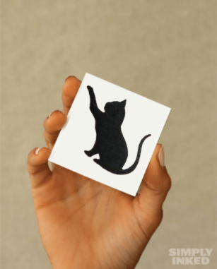 Reaching Cat Tattoo