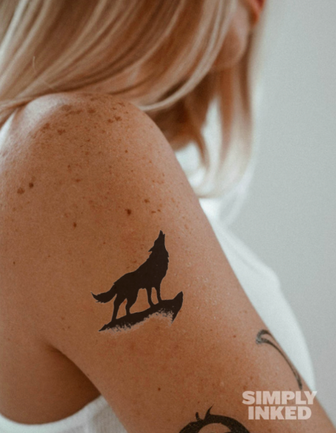 Howling Wolf Tattoo
