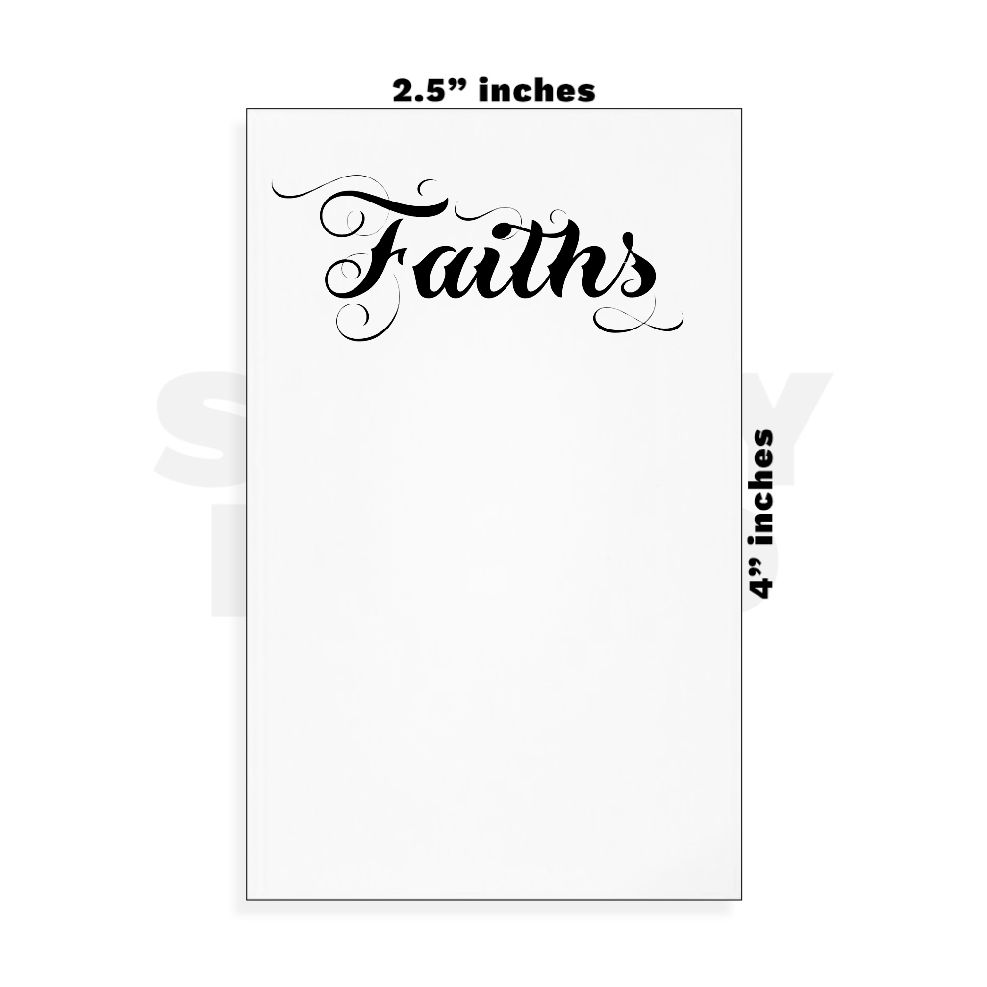 Custom Small - 2.5in x 4in