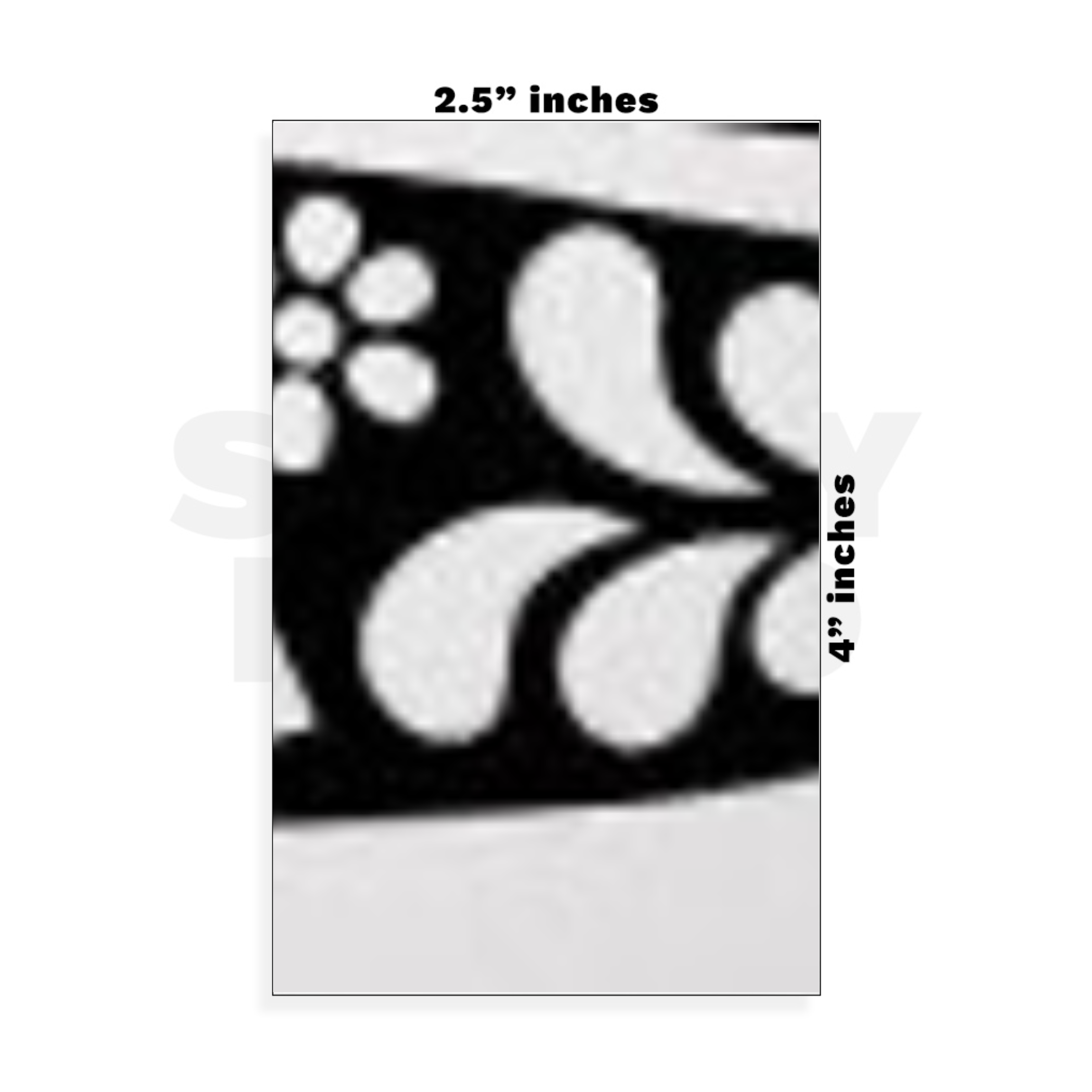 Custom Small - 2.5in x 4in