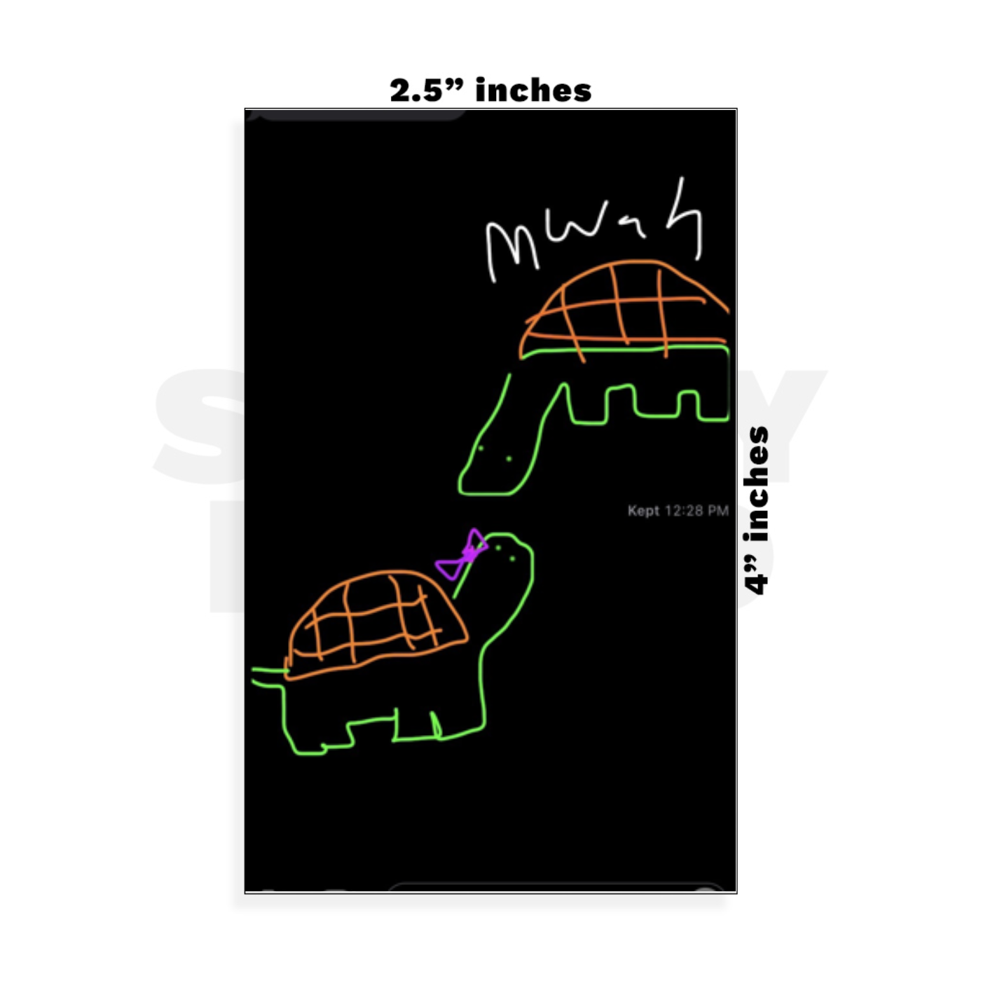 Custom Small - 2.5in x 4in