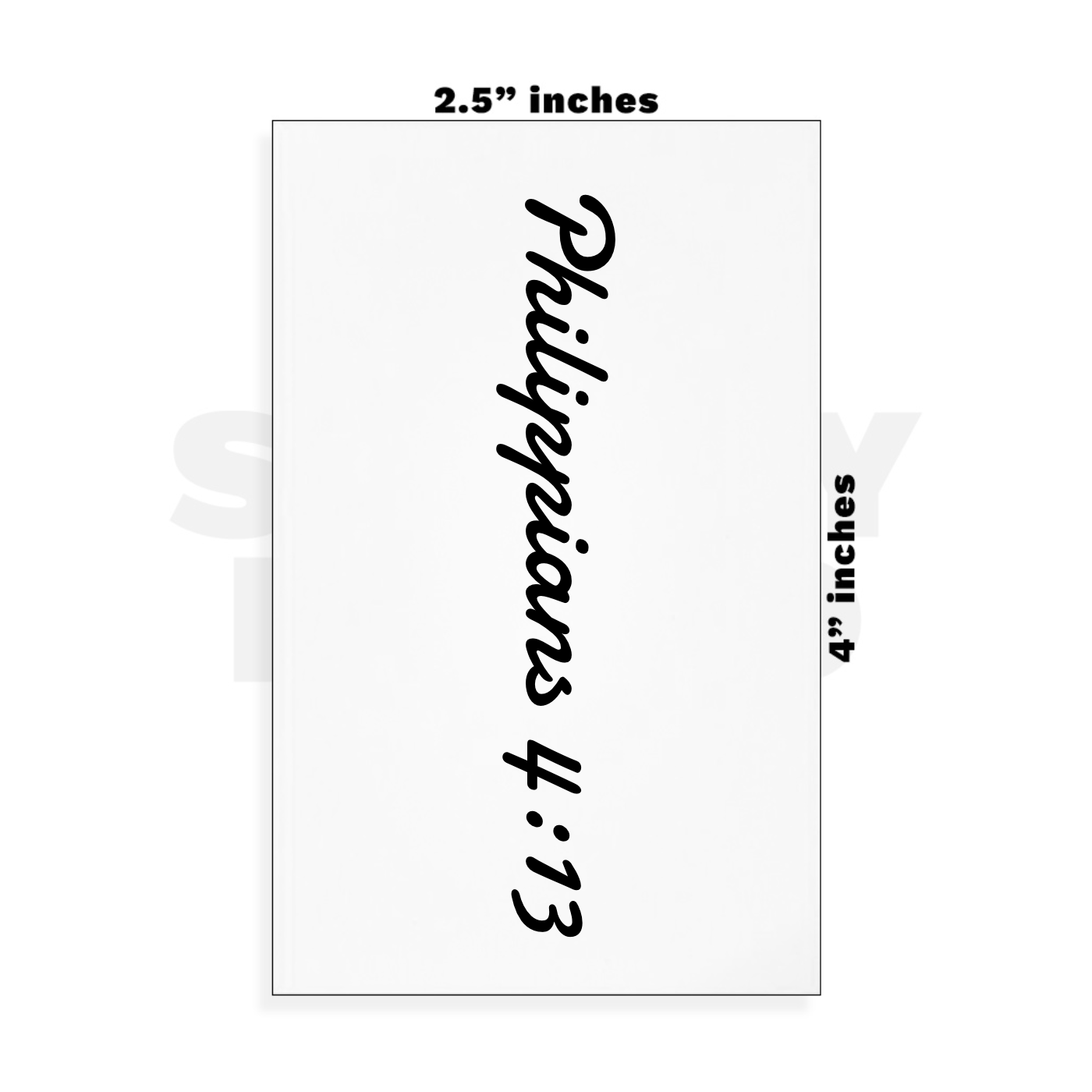 Custom Small - 2.5in x 4in