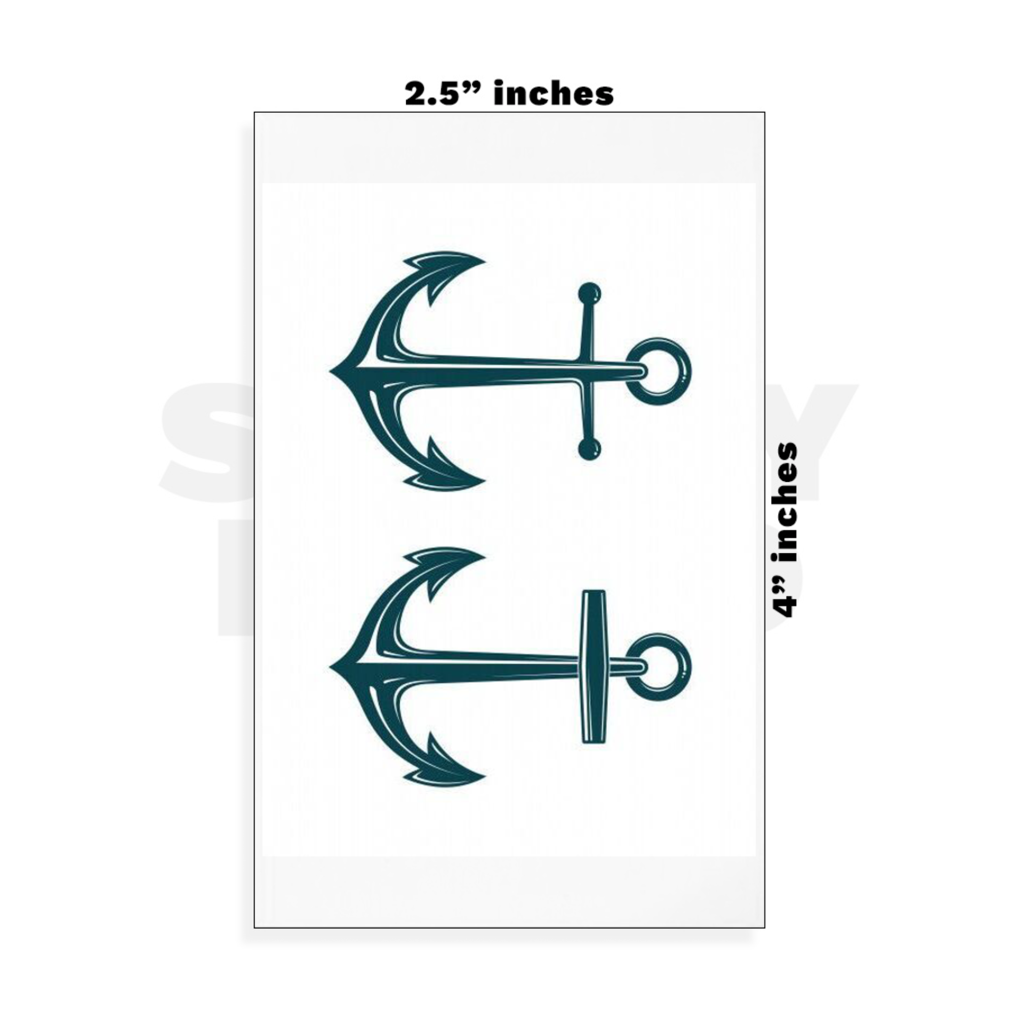 Custom Small - 2.5in x 4in